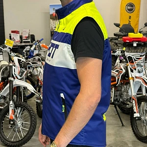Жилет SHOT BODYWARMER LITE (кисл желт/син/бел, XL)