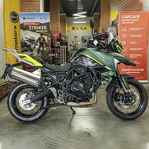 Мотоцикл Benelli TRK 702X (зеленый/черный) 2026г.